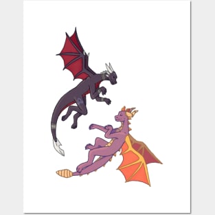 Spyro & Cynder Posters and Art